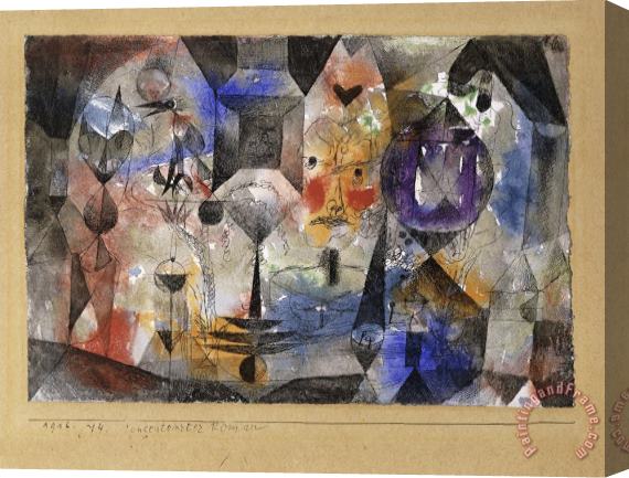 Paul Klee Concentrierter Roman Stretched Canvas Print / Canvas Art