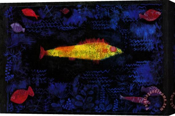 Paul Klee Der Goldene Fisch Stretched Canvas Painting / Canvas Art