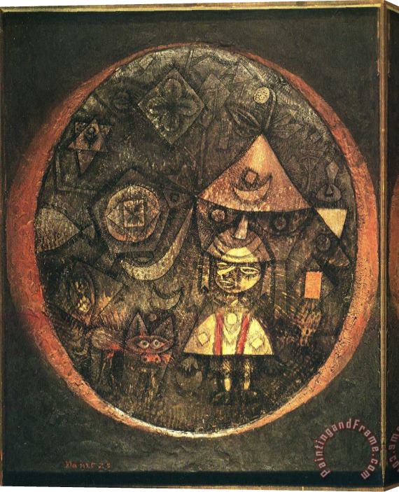 Paul Klee Fairy Tale of The Dwarf 1925 Stretched Canvas Painting / Canvas Art