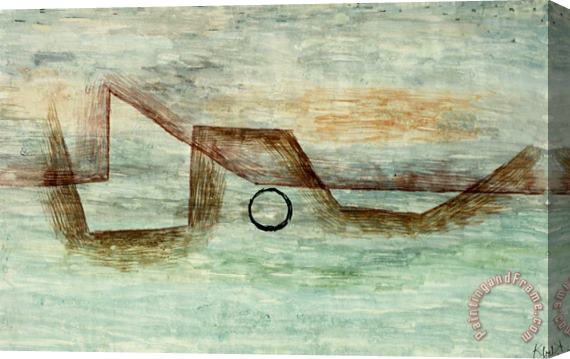 Paul Klee Flooding Uberflutung Stretched Canvas Print / Canvas Art