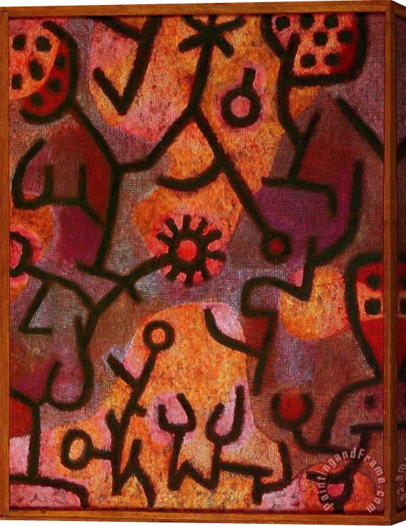Paul Klee Flora on Rocks Sun 1940 Stretched Canvas Print / Canvas Art
