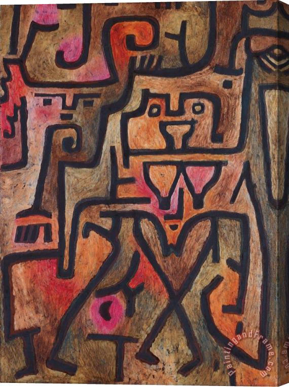 Paul Klee Forest Witches Stretched Canvas Print / Canvas Art