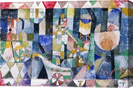 Paul Klee Hafenbild Raddampfer 1918 142 Stretched Canvas Painting / Canvas Art