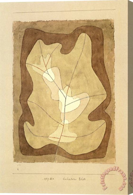 Paul Klee Illuminated Leaf C 1929 Stretched Canvas Painting / Canvas Art