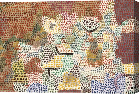 Paul Klee Just Like a Garden Run Wild Wie Ein Verwilderter Garten Stretched Canvas Painting / Canvas Art