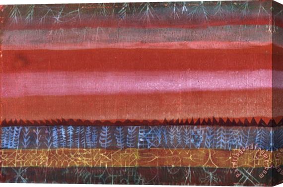 Paul Klee Layered Landscape Ebene Landschaft Stretched Canvas Print / Canvas Art