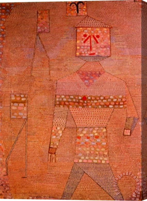 Paul Klee Le General En Chef Des Barbares Stretched Canvas Print / Canvas Art