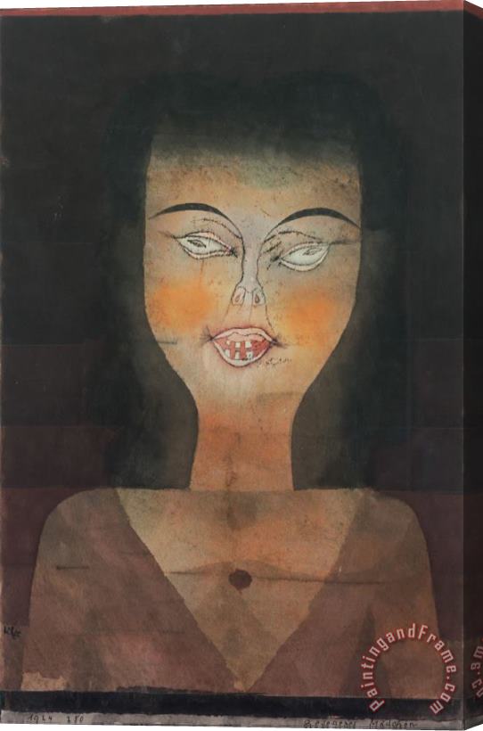 Paul Klee Possessed Girl 1924 Stretched Canvas Painting / Canvas Art