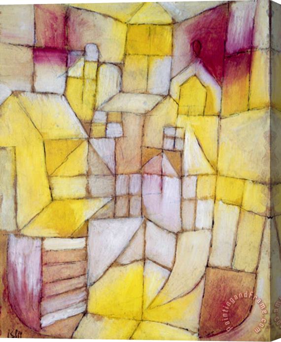 Paul Klee Rose Jaune 1919 Stretched Canvas Print / Canvas Art