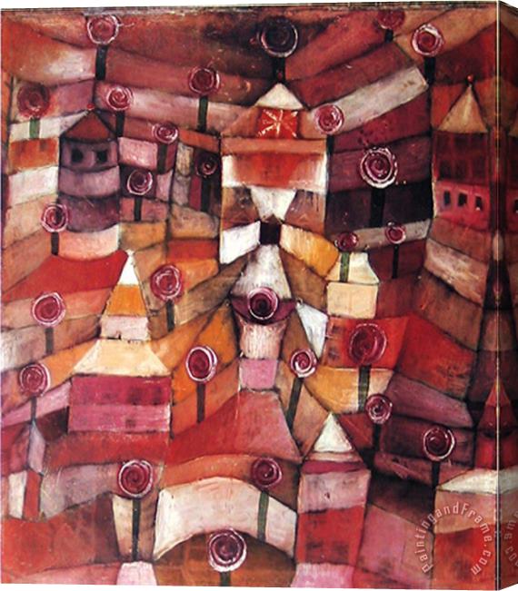 Paul Klee Rosengarten Stretched Canvas Painting / Canvas Art