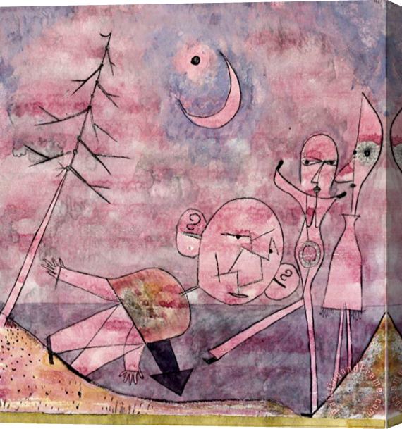 Paul Klee Scene at The Water 1922 Stretched Canvas Painting / Canvas Art