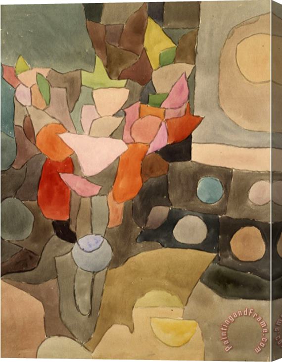 Paul Klee Still Life with Gladioli Gladiolen Still Leben Stretched Canvas Print / Canvas Art