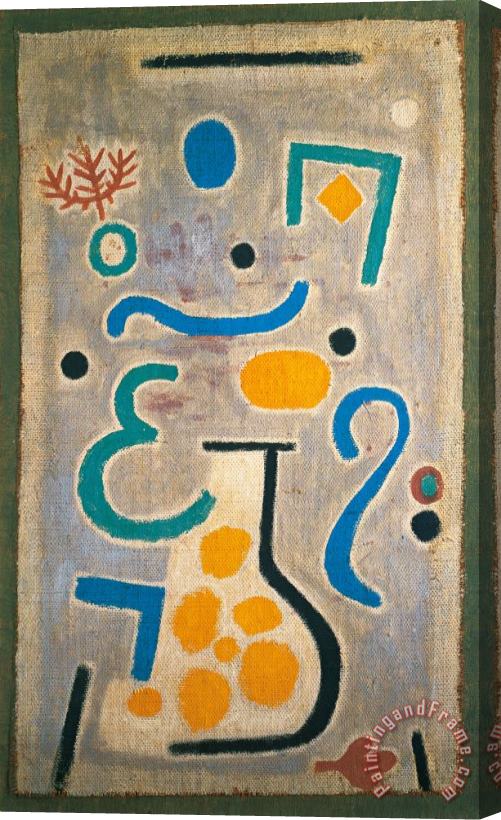 Paul Klee The Vase 1938 Stretched Canvas Painting / Canvas Art