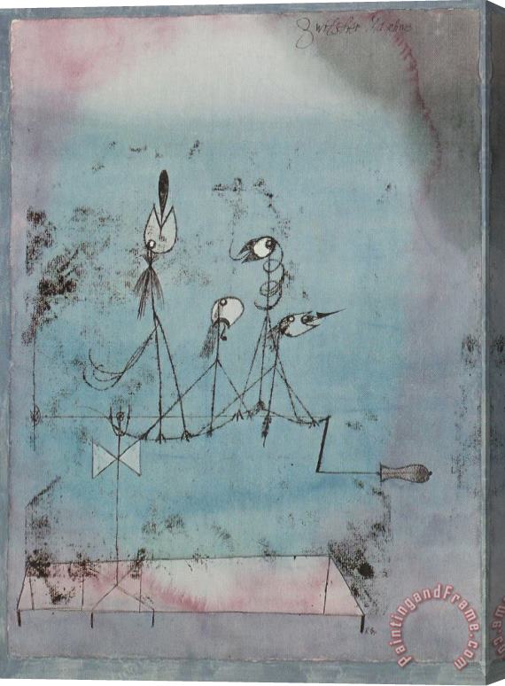 Paul Klee Twittering Machine 1922 Stretched Canvas Painting / Canvas Art
