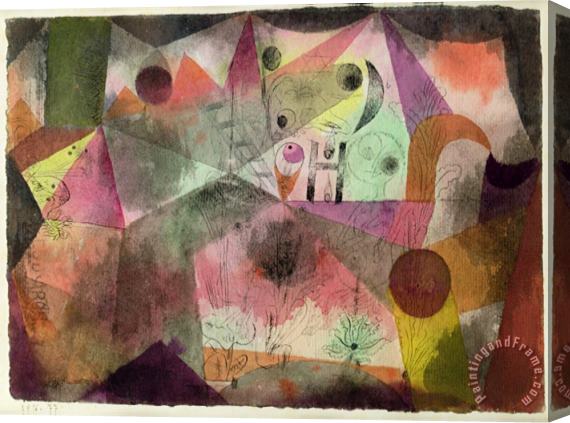 Paul Klee With The H 1916 Stretched Canvas Print / Canvas Art