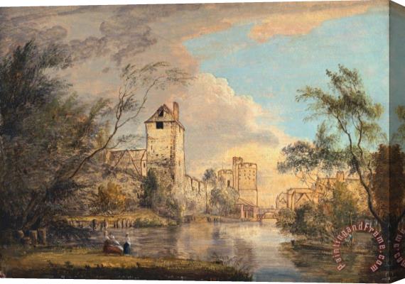 Paul Sandby An Unfinished View of The West Gate, Canterbury Stretched Canvas Painting / Canvas Art