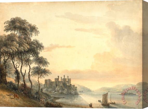 Paul Sandby Conway Castle Stretched Canvas Print / Canvas Art