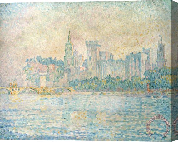 Paul Signac Avignon, Morning Stretched Canvas Painting / Canvas Art