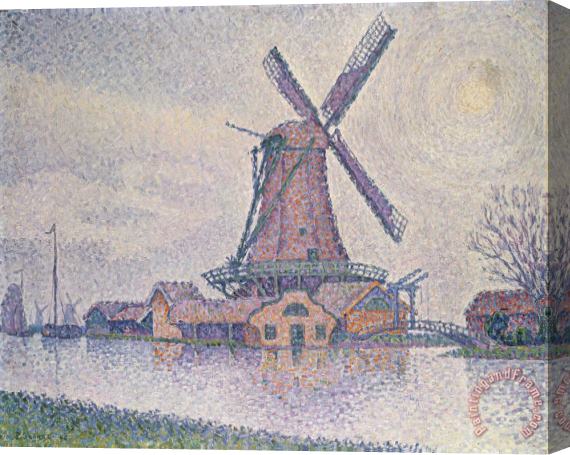 Paul Signac Edam Windmill Stretched Canvas Print / Canvas Art