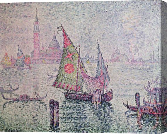 Paul Signac The Green Sail Stretched Canvas Painting / Canvas Art