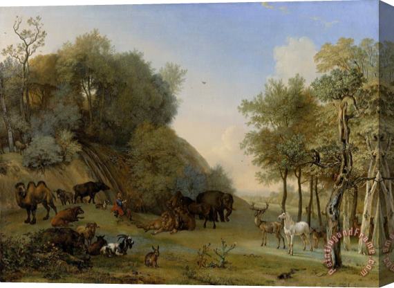 Paulus Potter Orpheus And The Animals Stretched Canvas Print / Canvas Art