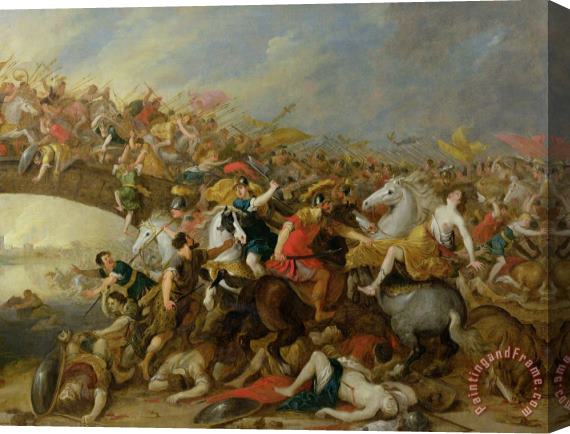 Pauwel Casteels The Battle between the Amazons and the Greeks Stretched Canvas Painting / Canvas Art