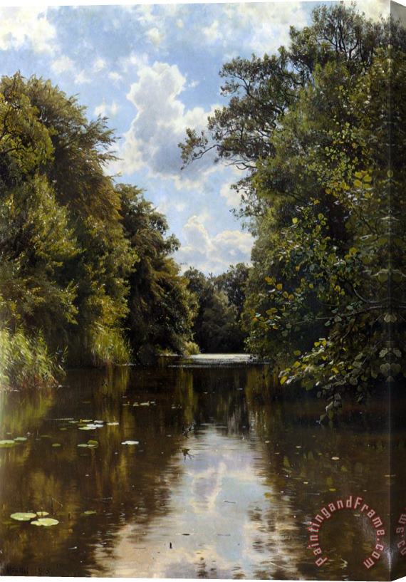 Peder Mork Monsted A Summer's Day Stretched Canvas Print / Canvas Art