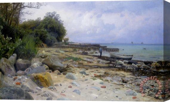 Peder Mork Monsted Looking Out to Sea Stretched Canvas Painting / Canvas Art