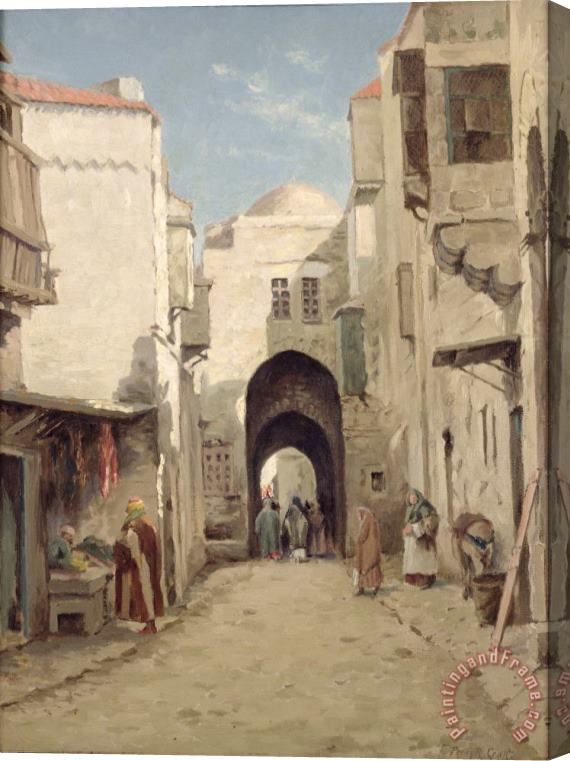Percy Robert Craft A Street in Jerusalem Stretched Canvas Print / Canvas Art