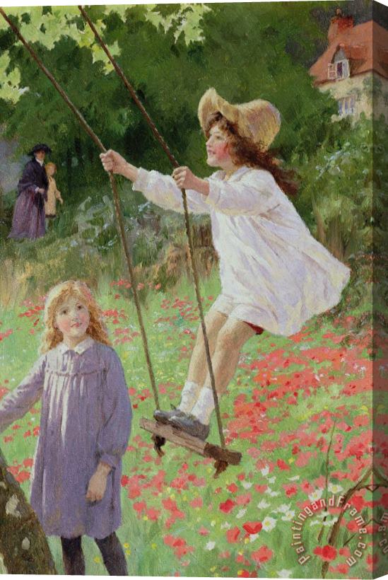 Percy Tarrant The Swing Stretched Canvas Painting / Canvas Art