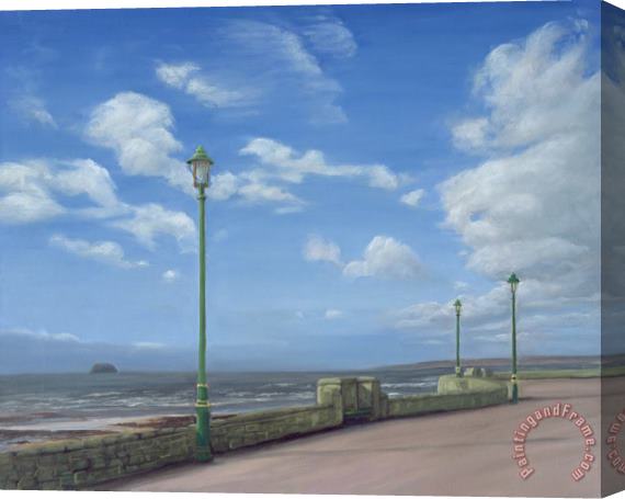 Peter Breeden The Promenade At Weston-super-mare Stretched Canvas Print / Canvas Art