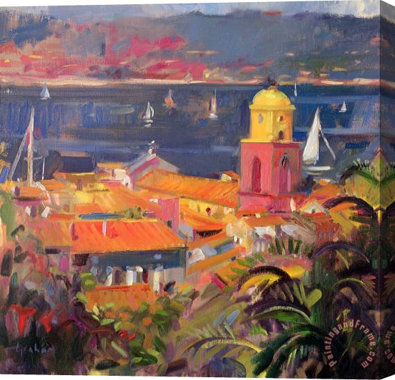 Peter Graham St Tropez Sailing Stretched Canvas Painting / Canvas Art