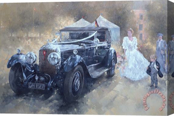 Peter Miller Bentley and Bride Stretched Canvas Print / Canvas Art