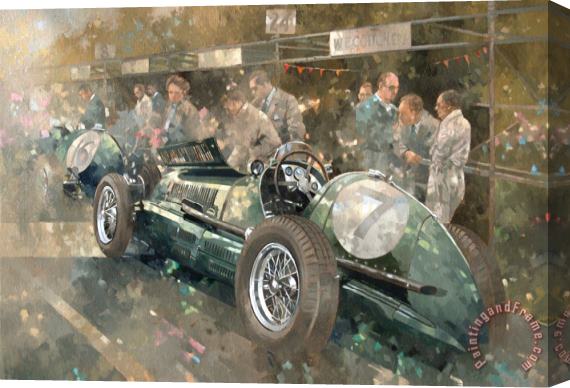 Peter Miller R. Parnell's Maserati Stretched Canvas Painting / Canvas Art