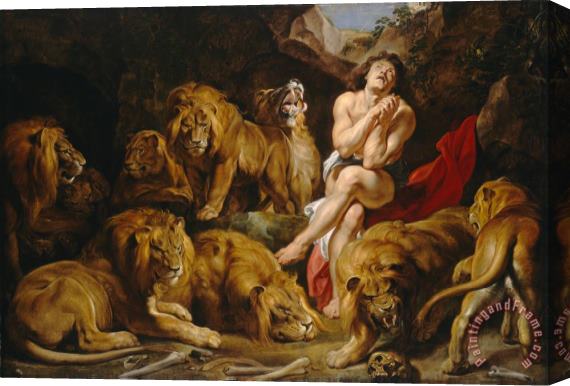 Peter Paul Rubens Daniel And The Lions Den Stretched Canvas Painting / Canvas Art