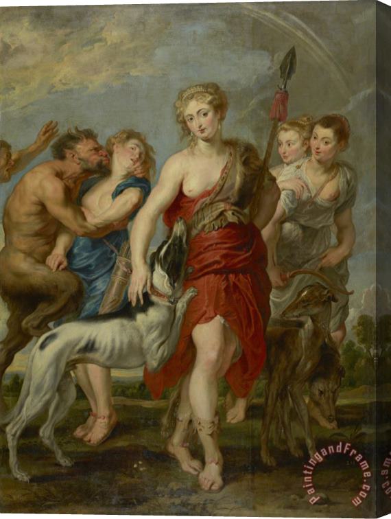 Peter Paul Rubens Diana And Her Nymphs on The Hunt Stretched Canvas Painting / Canvas Art