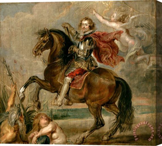 Peter Paul Rubens Equestrian Portrait of The Duke of Buckingham Stretched Canvas Painting / Canvas Art