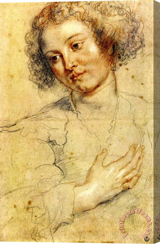 Peter Paul Rubens Head And Right Hand of a Woman Stretched Canvas Print / Canvas Art