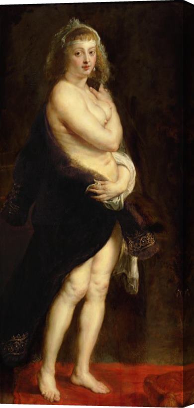 Peter Paul Rubens Helena Fourment in a Fur Robe Stretched Canvas Print / Canvas Art