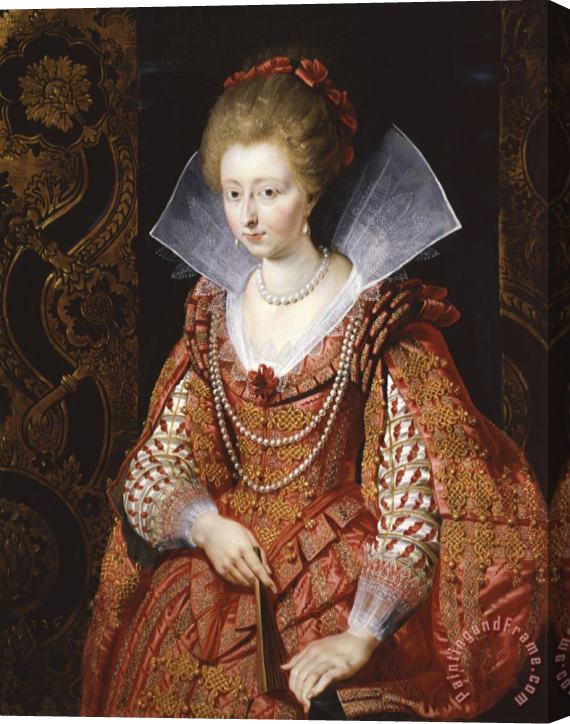 Peter Paul Rubens Portrait of Charlotte Marguerite De Montmorency, Princess of Conde Stretched Canvas Painting / Canvas Art