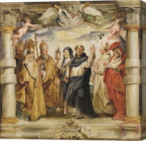 Peter Paul Rubens The Defenders of The Eucharist Stretched Canvas Print / Canvas Art