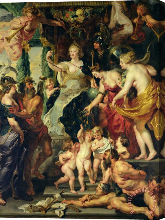Peter Paul Rubens The Felicity of The Regency Stretched Canvas Painting / Canvas Art