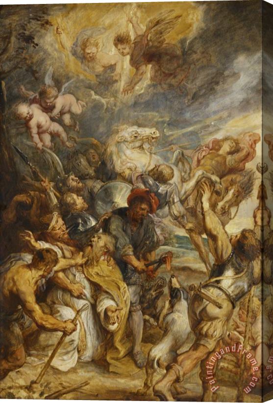 Peter Paul Rubens The Martyrdom of Saint Livinus Stretched Canvas Painting / Canvas Art