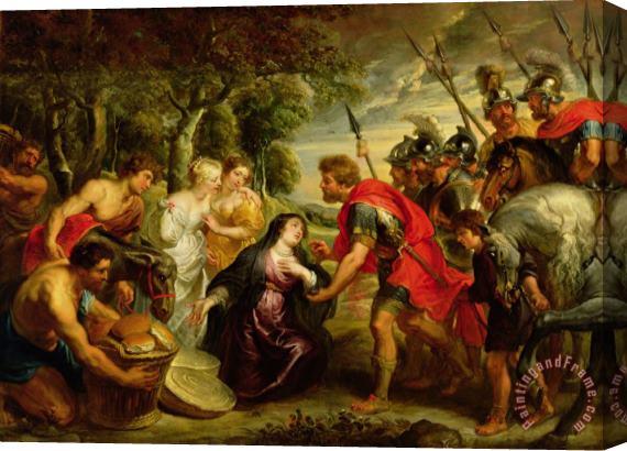 Peter Paul Rubens The Meeting of David and Abigail Stretched Canvas Print / Canvas Art