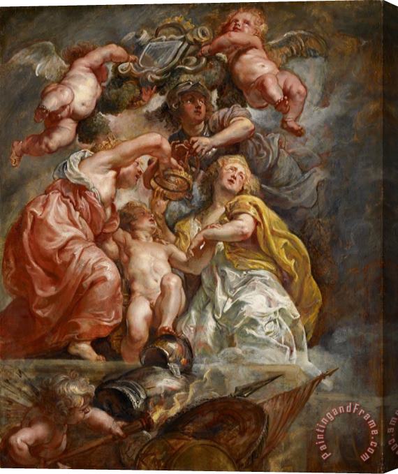 Peter Paul Rubens The Union of England And Scotland (charles I As The Prince of Wales) Stretched Canvas Painting / Canvas Art