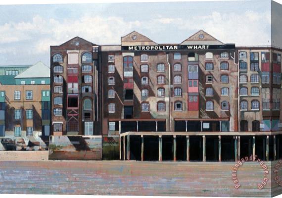 Peter Wilson Metropolitan Wharf Stretched Canvas Print / Canvas Art