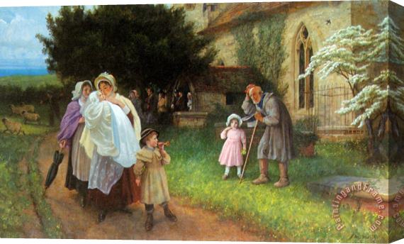 Phillip Richard Morris The Christening Party Stretched Canvas Print / Canvas Art
