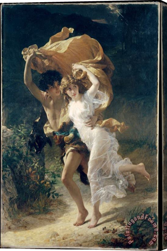 Pierre Auguste Cot The Storm 2 Stretched Canvas Painting / Canvas Art