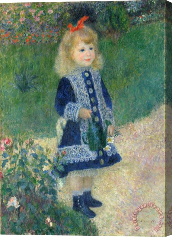 Pierre Auguste Renoir A Girl With A Watering Can Stretched Canvas Painting / Canvas Art