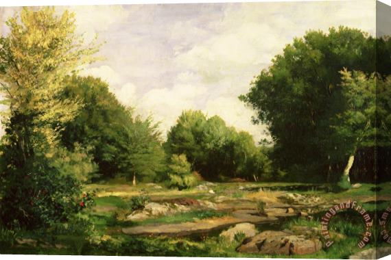 Pierre Auguste Renoir Clearing in the Woods Stretched Canvas Print / Canvas Art